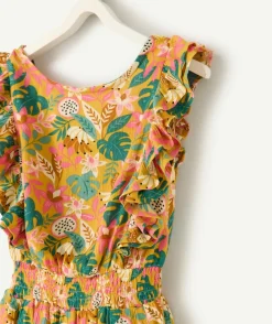 Combishort fille imprimé floral coloré