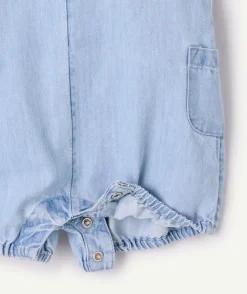 Combishort naissance garçon denim