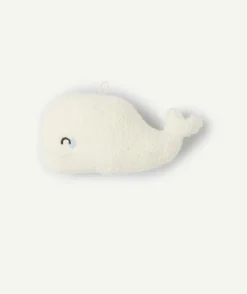 Coussin de décoration baleine blanc