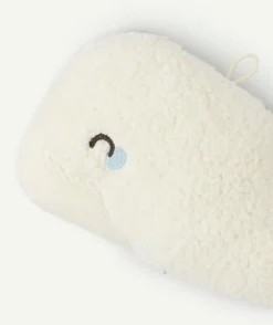Coussin de décoration baleine blanc