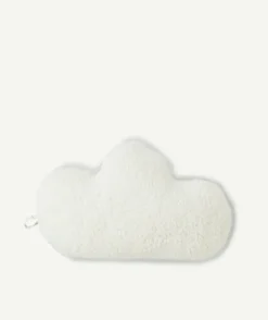 Coussin de décoration nuage blanc et imprimé carreaux