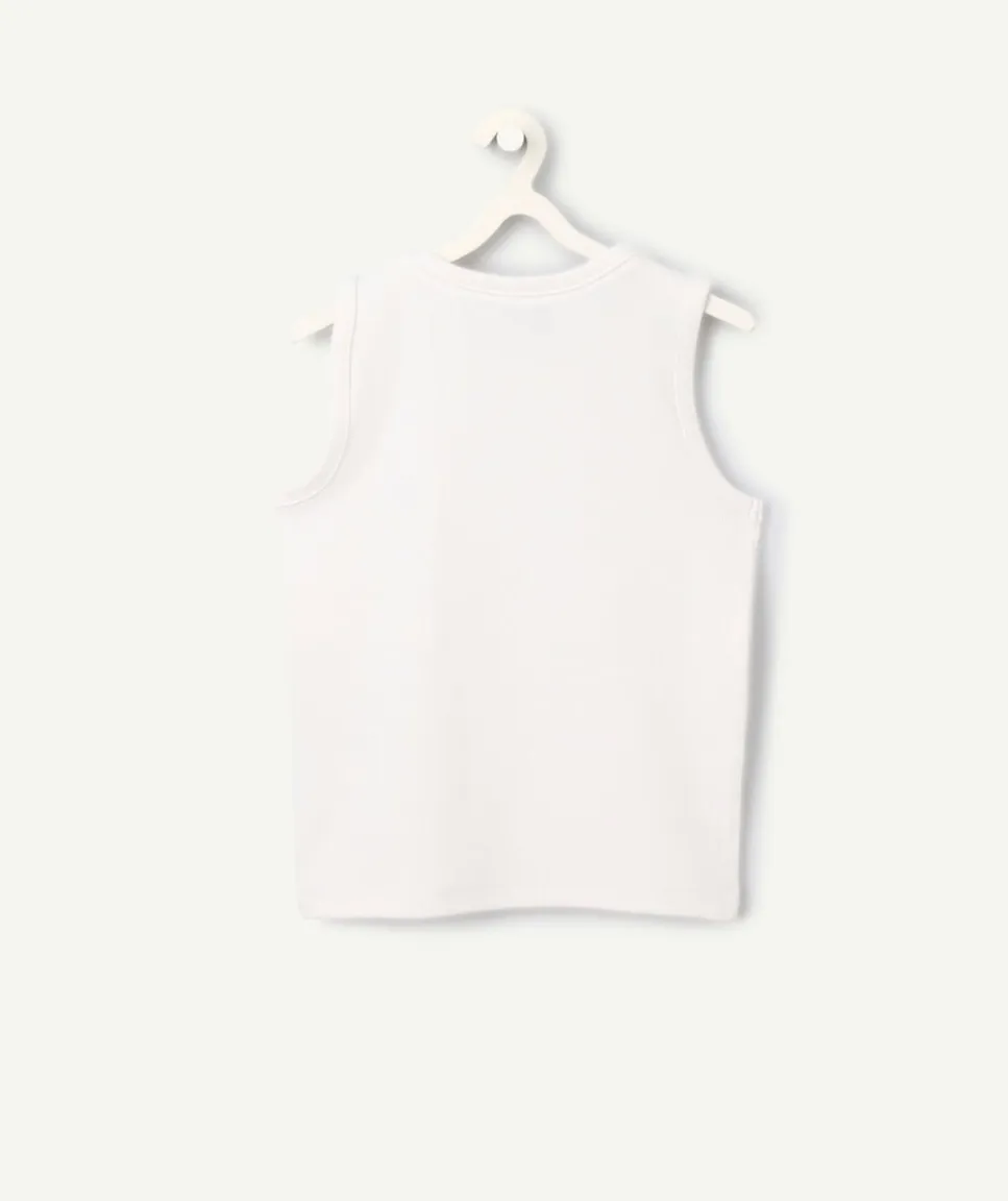 Débardeur blanc garçon
