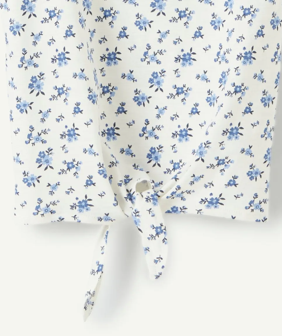 Débardeur fille à imprimé fleuri