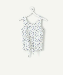 Débardeur fille à imprimé fleuri