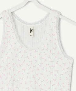 Débardeur fille imprimé floral