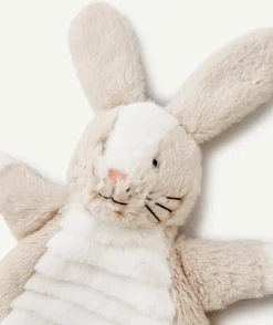 Doudou lapin gris en rembourrage recyclé