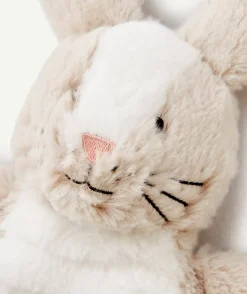 Doudou lapin gris en rembourrage recyclé