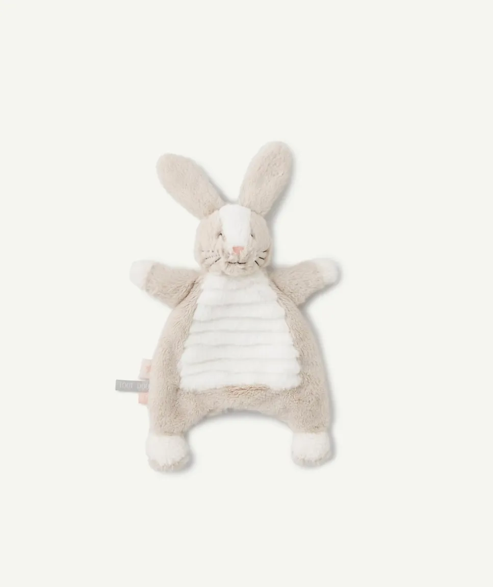Doudou lapin gris en rembourrage recyclé