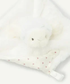 Doudou naissance petit mouton tout doux blanc