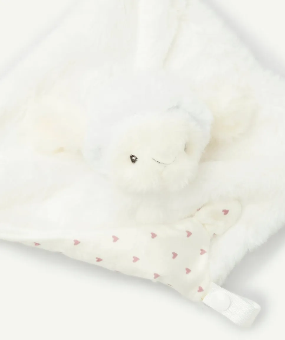 Doudou naissance petit mouton tout doux blanc