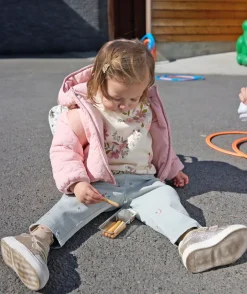 Doudoune bébé fille matelassée rose
