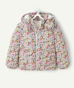 Doudoune fille imprimé floral