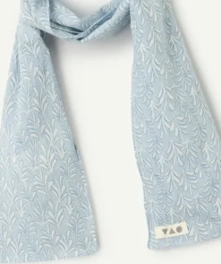 Echarpe légère pour bébé garçon en coton bleu