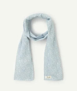 Echarpe légère pour bébé garçon en coton bleu