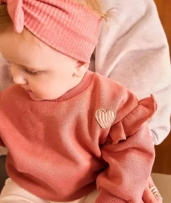 Ensemble bébé fille rose et écru