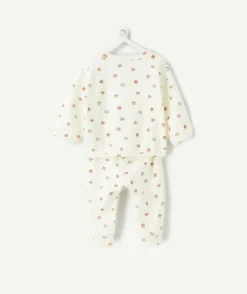 Ensemble bébé garçon écru imprimé oursons