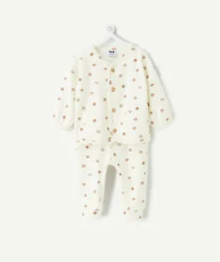 Ensemble bébé garçon écru imprimé oursons