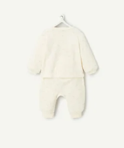 Ensemble écru naissance fille