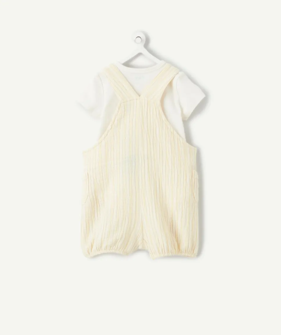 Ensemble naissance garçon écru