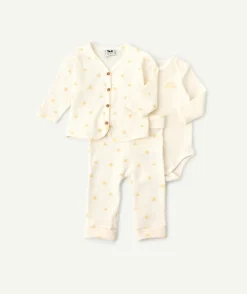 Ensemble naissance garçon imprimé étoile