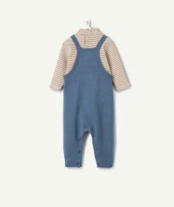 Ensemble naissance garçon salopette et t-shirt