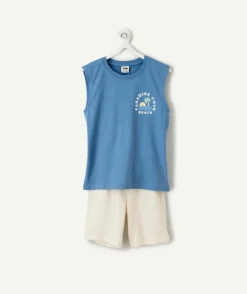 Ensemble pyjama garçon coton imprimé