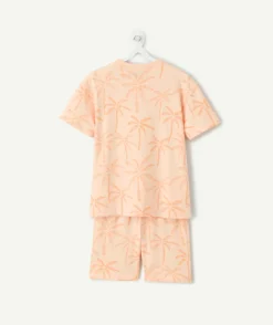 Ensemble pyjama t-shirt et short imprimé palmiers