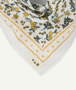 Foulard bébé fille imprimé floral en coton