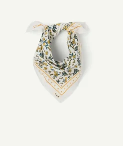 Foulard bébé fille imprimé floral en coton