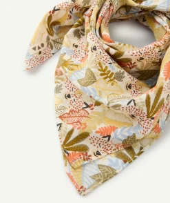 Foulard bébé garçon imprimé feuillage