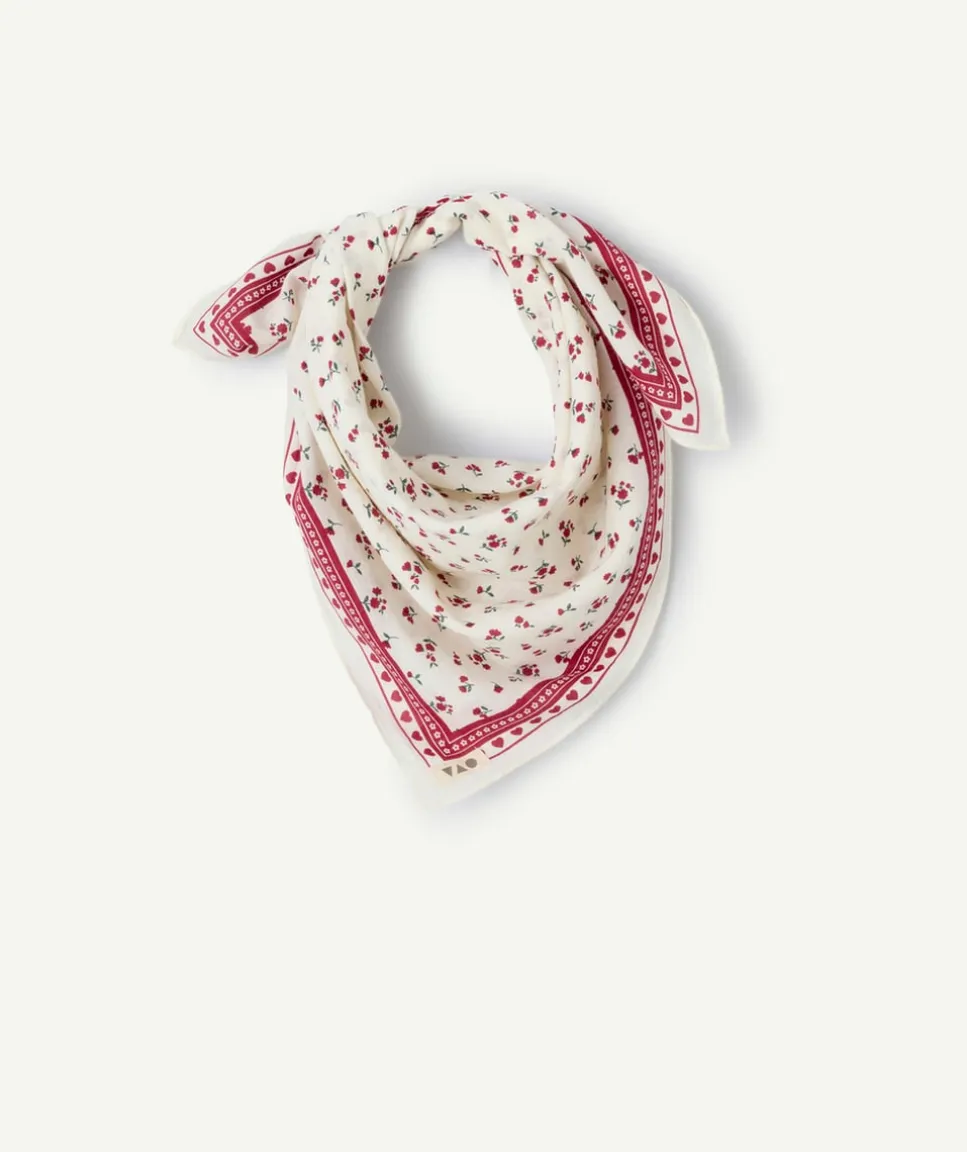 Foulard fille imprimé fleuri