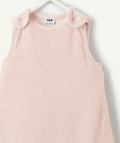 Gigoteuse naissance fille rose imprimé coeurs
