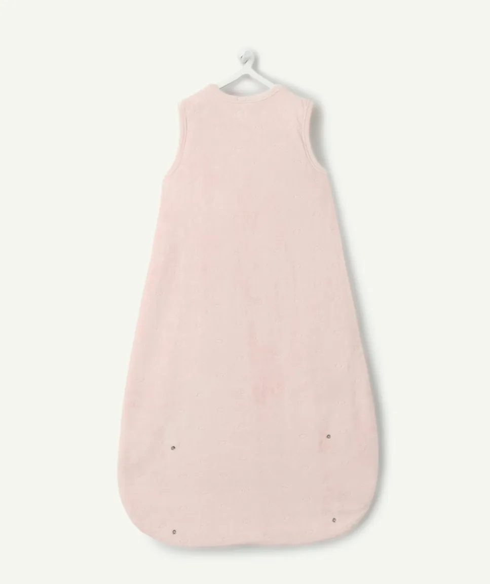Gigoteuse naissance fille rose imprimé coeurs