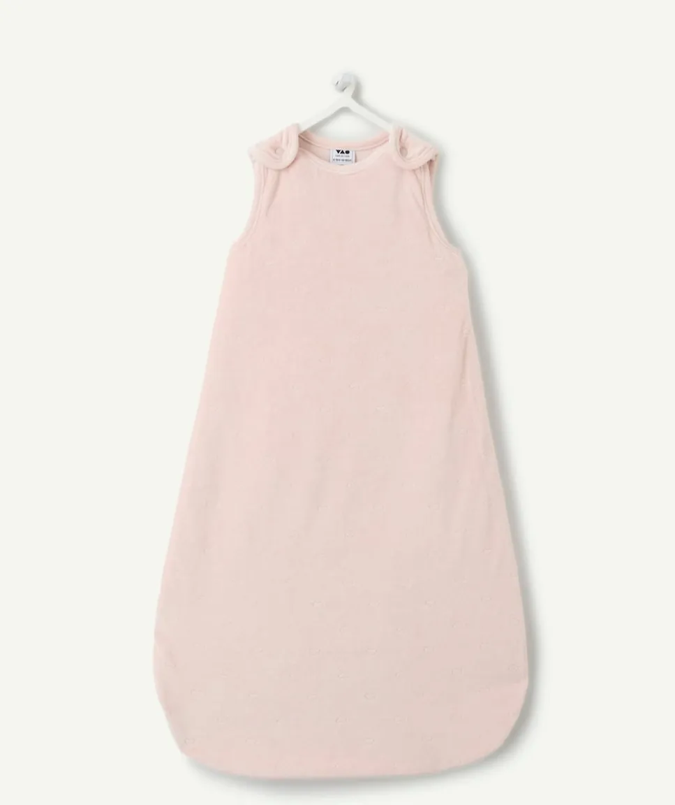 Gigoteuse naissance fille rose imprimé coeurs