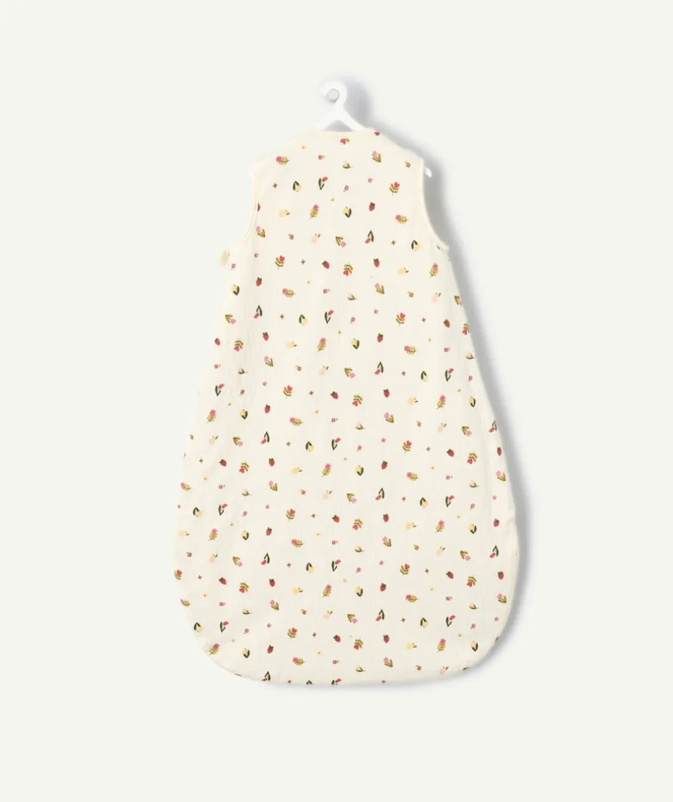 Gigoteuse reversible bébé fille imprimé fleuri et vichy