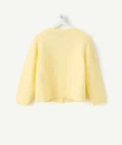 Gilet bébé fille jaune