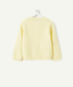 Gilet bébé fille jaune
