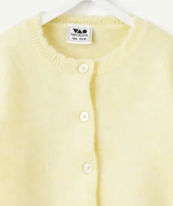 Gilet bébé fille jaune