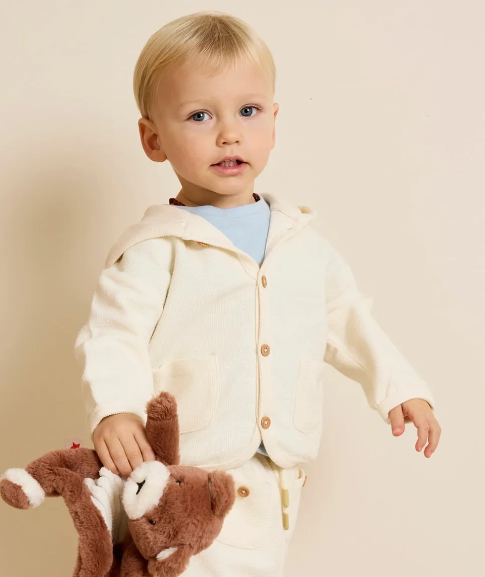 Gilet bébé garçon beige