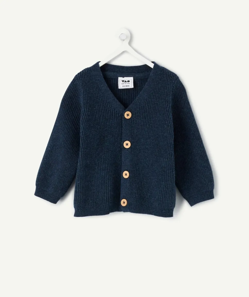Gilet bébé garçon bleu