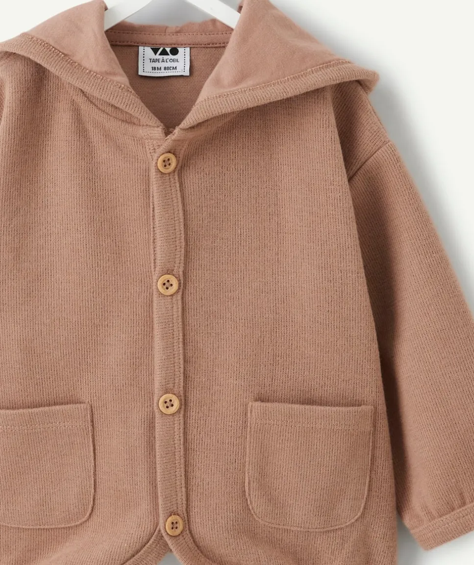 Gilet bébé garçon marron