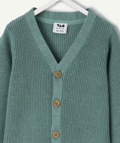 Gilet bébé garçon vert