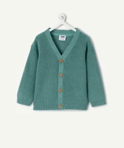 Gilet bébé garçon vert