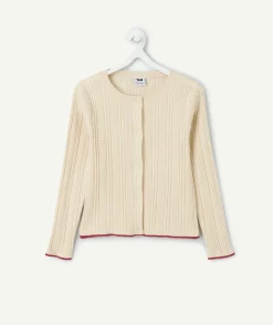 Gilet beige fille