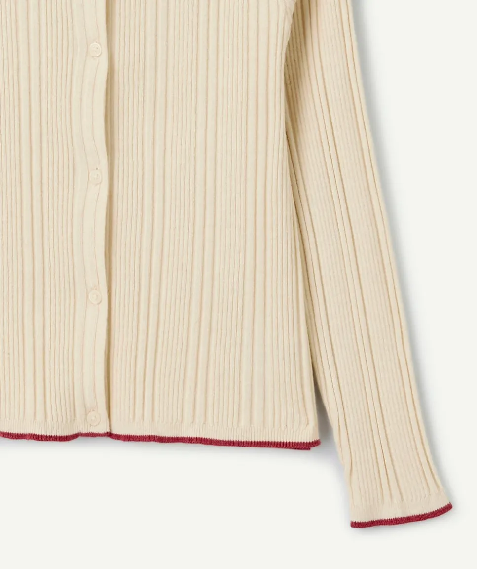 Gilet beige fille