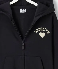 Gilet fille noir brooklyn