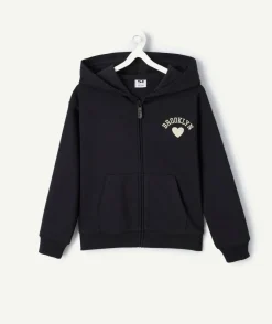 Gilet fille noir brooklyn