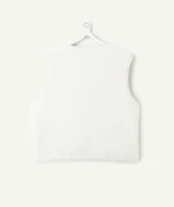 Gilet fille sans manches réversible