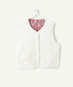 Gilet fille sans manches réversible