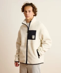 Gilet garçon sherpa écru